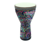 Freedom 8" African Djembe Hand Drum Padded Case Teal & Purple WMA816-PUR 