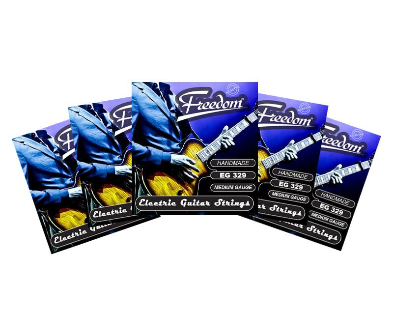 Freedom 5 Pack Electric Guitar Strings - Medium Gauge EG329-5PK 