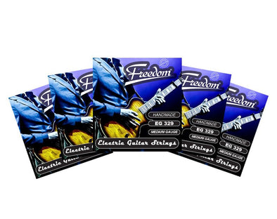 Freedom 5 Pack Electric Guitar Strings - Medium Gauge EG329-5PK 
