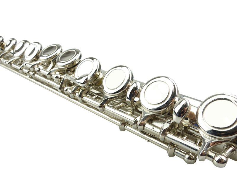 Huxley 16-Key C Flute Nickel Plated Student Beginner Hard Case 1910FL
