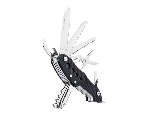 12 in 1 Multipurpose Pocket Knife Multi ToolKit Stainless Steel Camping Hiking PA029-301 