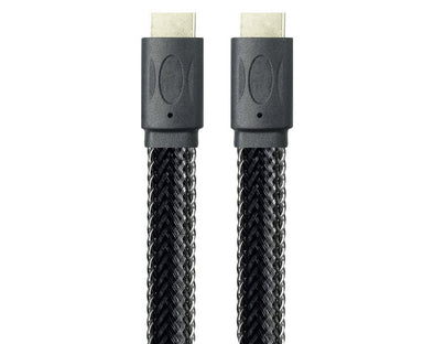 Precision Audio HDMI-HDMI Cable Flat Braided 24K Gold Plated (2m-20m) 