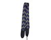 Freedom Guitar Strap Blue White ZigZag Electric Acoustic Buckle Adjustable GSTRAP3-HT105 