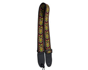 Freedom Guitar Strap Flower Design Electric Acoustic Buckle Adjustable GSTRAP3-HT106 