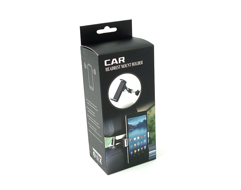 Car Headrest Mount for 3.5-5" Smart Phone or 7-10" Tablet 