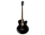 47" Jumbo Acoustic Bass Guitar Spruce Sapele EQ Equaliser JBA Black