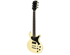 Full Size Electric Guitar LP Double Cut Style 6 String Linden Single Coil Cream EL-CYL7-CRM 