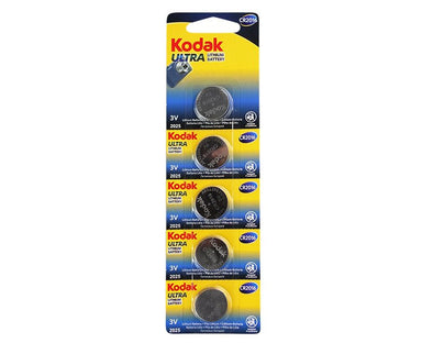 Kodak CR2016 5 Pack Ultra Lithium 3V Button Batteries 