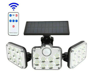 3 Head Solar Motion Sensor Light Outdoor Garden Wall Security Flood Lamp LEDSOLARGARDENLIGHT 