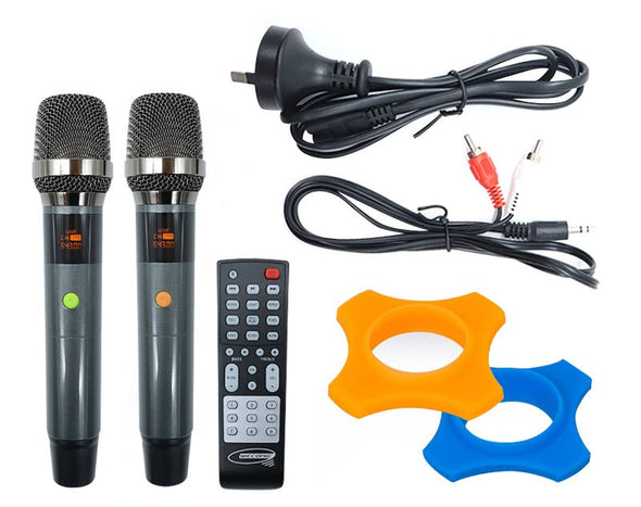 Bluetooth Karaoke Machine Wireless UHF Microphones Party Speaker 600W LG1000 