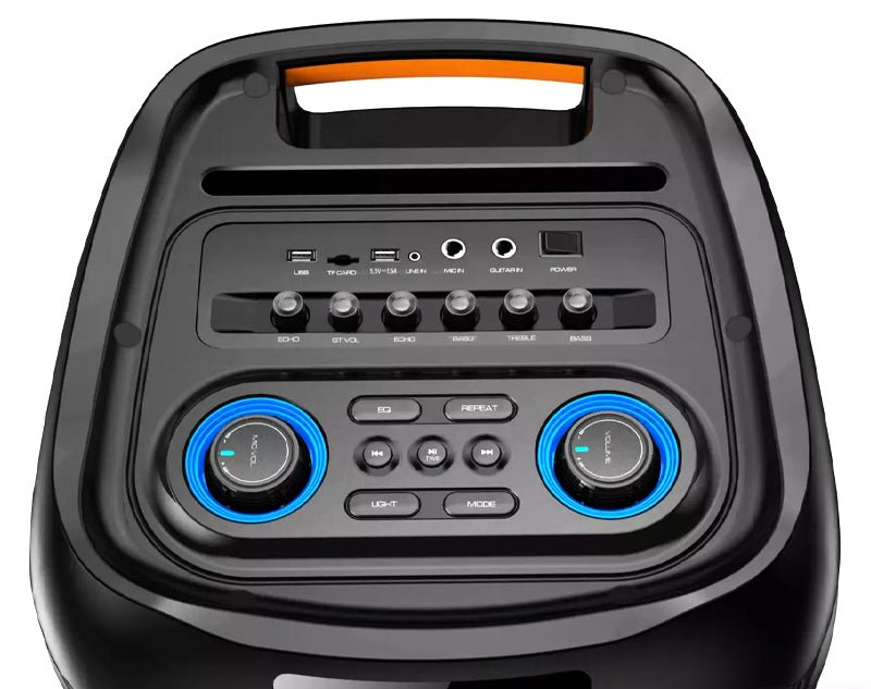 Precision Audio 600W Portable Karaoke Speaker Bluetooth Twin Wireless Microphones LG1200 
