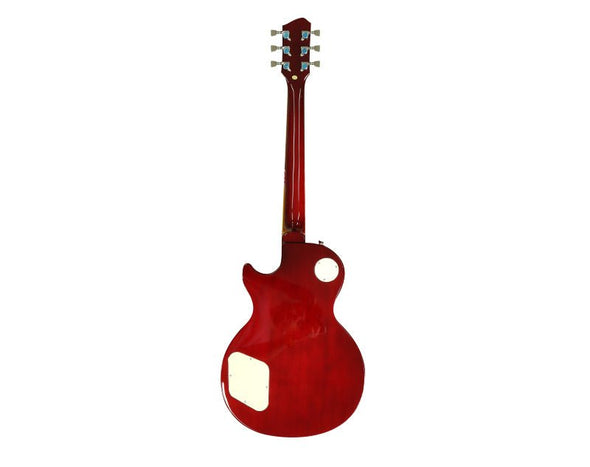 Freedom Full Size Electric Guitar 6 String Mahogany Red LPRED 