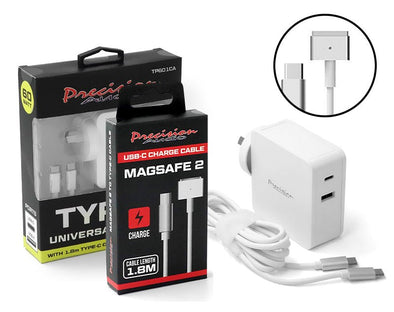 MagSafe 2 Style Macbook Charger Kit - Cable + USB Type-C Universal Charger CTAT001 TP601CA 