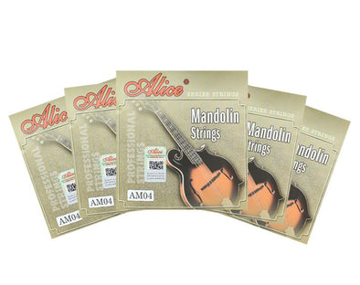 ALICE 5 Pack Mandolin Strings Plated Steel Coated Copper Alloy  AM04-5PK 