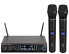 Twin Wireless Microphone System Dual UHF Digital Receiver Hard Carry Case MIC88 
