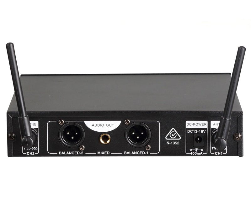 Twin Wireless UHF Microphone System MIC88 