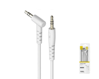 Moveteck AUX Cable 3.5mm to 3.5mm Audio Cable Right Angle to Straight NB1448 