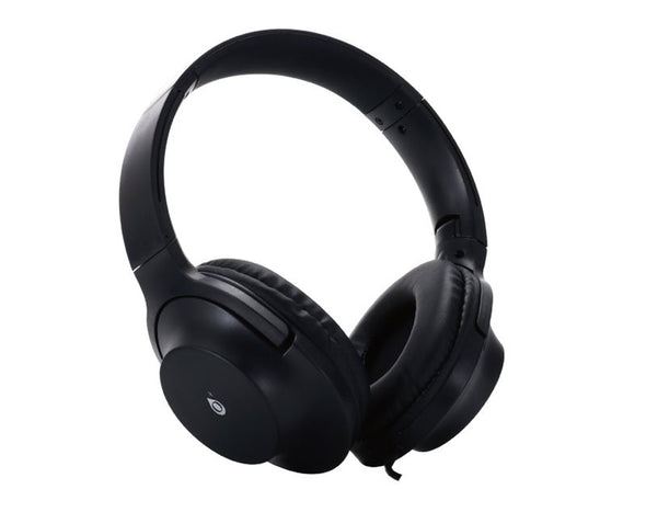 Foldable Wired Headphones 3.5mm Jack Microphone 1.2m NC3209 Black