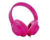 Foldable Wired Headphones 3.5mm Jack Microphone 1.2m NC3209 Pink