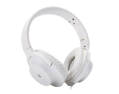 Foldable Wired Headphones 3.5mm Jack Microphone 1.2m NC3209 White