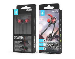 Gaming earphones with mic NG6019 Red