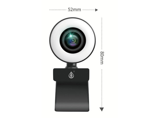 Moveteck HD Web Camera Live Stream Video Chat Built-In Microphone Auto Focus 720P USB NR9283 