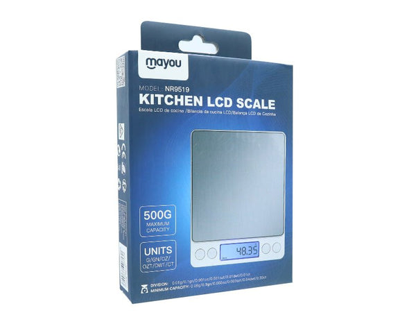 Kitchen LCD Scale 500g MAX Stainless Steel NR9519 