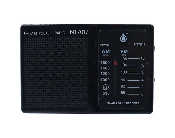 Portable AM FM Pocket Radio Mini Speaker Antenna NT7017 
