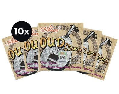 ALICE 10 Pack OUD Guitar Strings Set Of 10 x 12 AOD12-10PK 