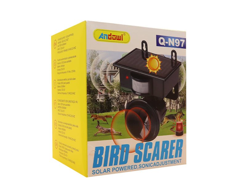 Andowl Solar Pest Animal Repeller Alarm Scare Motion Sensor Q-N97 
