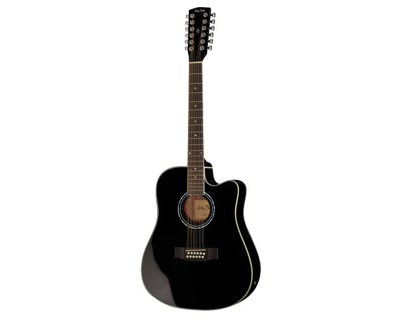 41" 12 String Acoustic Guitar Cutaway With Pickup RBG41-12 Black