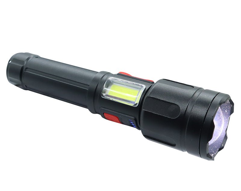 15cm Small Tactical Torch Ultra Bright COB Rechargeable Aluminium S888