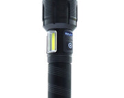 27cm Large Tactical Torch Ultra Bright COB USB Rechargeable Aluminium S890 