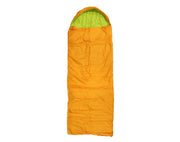 AODOER Single Sleeping Bag Tartan Inner Camping Anti Tear Polyester Orange S917-ONG 
