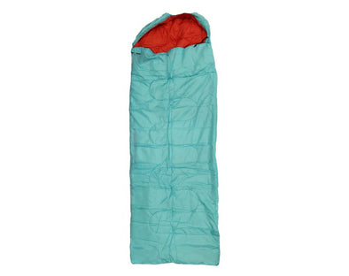 AODOER Single Sleeping Bag Tartan Inner Camping Anti Tear Polyester Light Blue S917-LBLU 