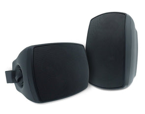 Studio Acoustics 5.25" 2 Way Indoor Outdoor Bookshelf Ceiling Speakers Pair 70W Black SA850B 