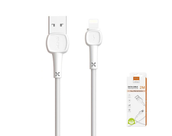 Moveteck Lightning to USB Data Cable 2m TB1246 White