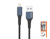 IP6 / 7 / 8 / X / SR to USB Data Cable 1m TB1281 PREMIUM SERIES 5AMP Blue