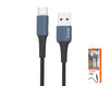 Type-C to USB Data Cable 1m TB1282  5 AMP PREMIUM SERIES Blue