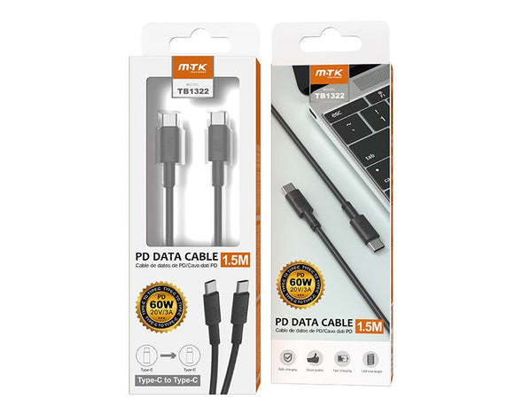 Moveteck Type C to Type C Data Charge Cable IP8 / X MBook High Speed White 