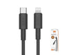 Moveteck Type-C to Lightning Cable Fast Charging Data Cable IPX 12 13 14 3m 3A 30W TB1327 Black