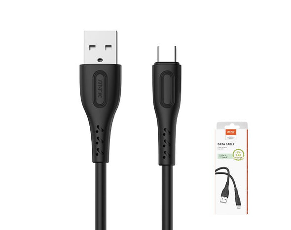 Moveteck Type-C USB Data Cable 5V 3.4A 1m Black TB1337 Black