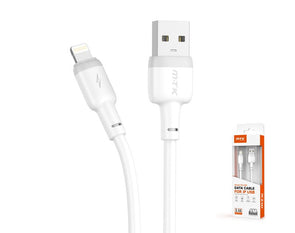 Moveteck iP to USB Data Cable 1m 5V 3.4a White Black TB1365 White