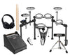 Aroma 5 Piece Premium Electronic Drumkit Package Stool Headphones Drums Practice TDX23II NC3209 TDD10 TDX23II + ADX40 Amplifier
