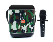 Portable Bluetooth Speaker Wireless Microphone Karaoke TG523K Camo