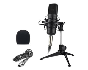 Precision Audio Professional USB Condenser Microphone Podcast Recording Studio Stand Shock Mount TMS800 