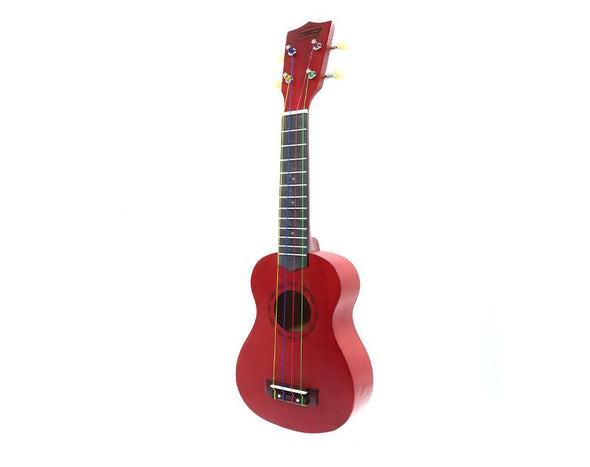 21" Premium Soprano Ukulele 4 String Acoustic Hawaii Guitar Kids Music Gift UK05 Red