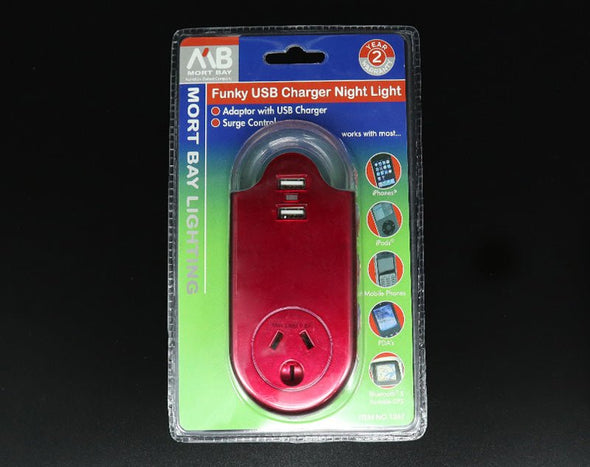 MORTBAY Funky USB Charger Night Light Dual USB 