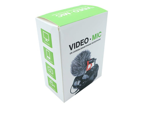 On-Camera Microphone with Windshield 3.5mm Jack VMIC 