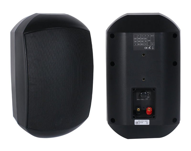 Bluetooth Amplifier + 8x6.5" Outdoor Wall Speaker Package Cafe 174C+4xWTP660BLK 